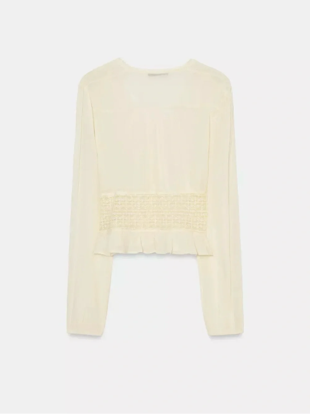 NWT ZARA GAUZE LACE SHIRT